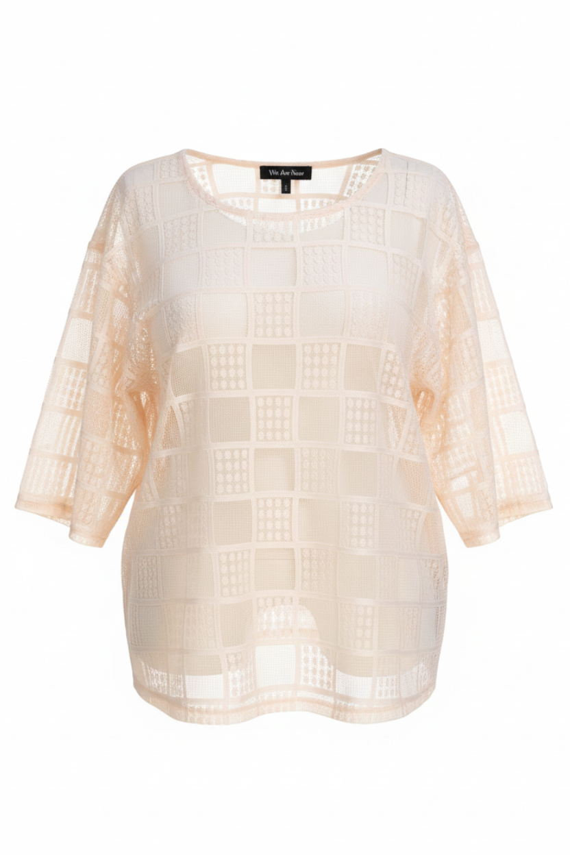 Blusa larga tejido red