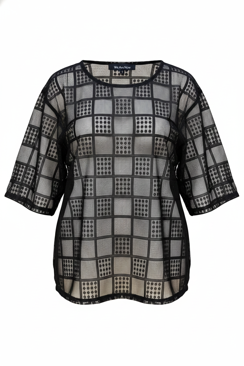 Blusa larga tejido red