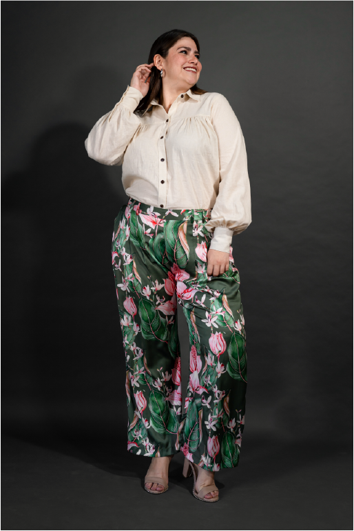 Pantalón Pata Ancha estampado