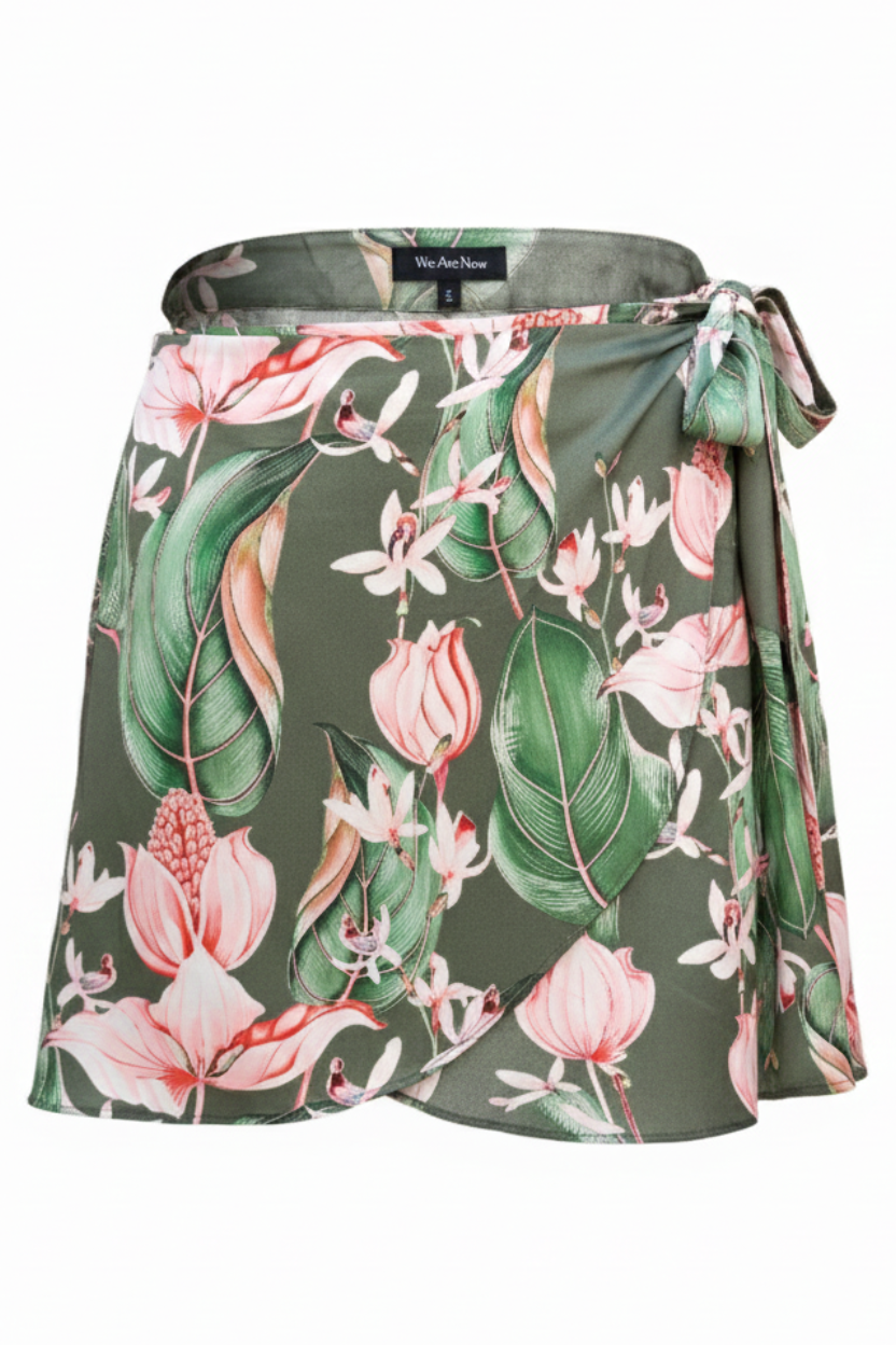 Falda envolvente estampada