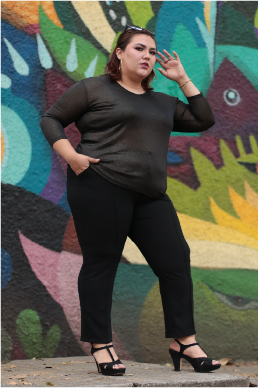 Pantalón entubado al tobillo