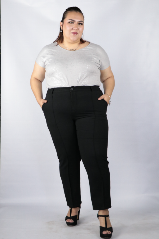 Pantalón entubado al tobillo