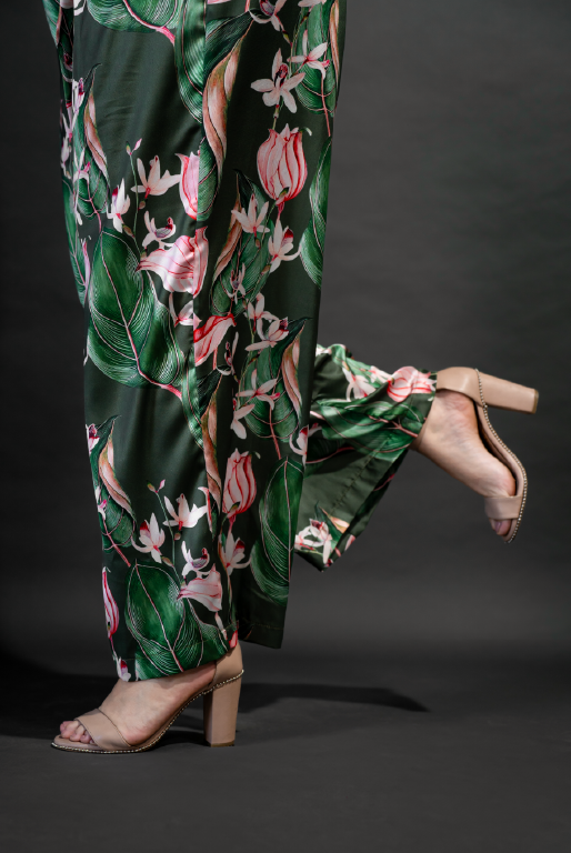 Pantalón Pata Ancha estampado