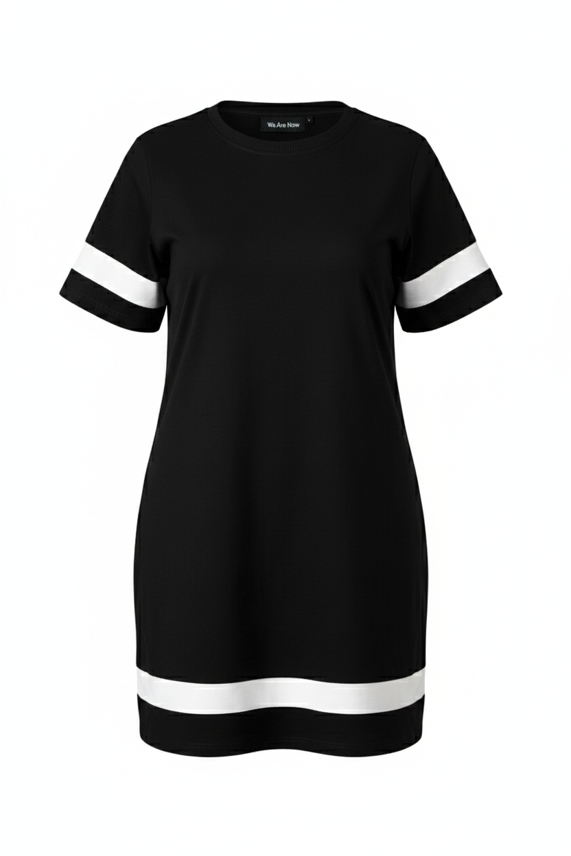 Vestido Franjas blancas